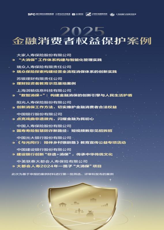 【阳光保险】创新消保方法论 阳光人寿消保实践获评双优案例
