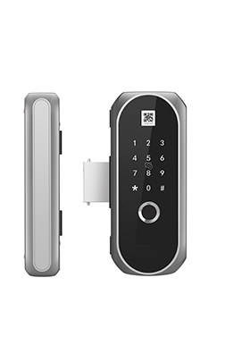无线联网智能门锁（玻璃门锁，刷 卡+密码+指纹+二维码）       FDJ-73K4-D4