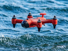 悉尼灯光秀上英特尔Drone 100无人机进行水上表演