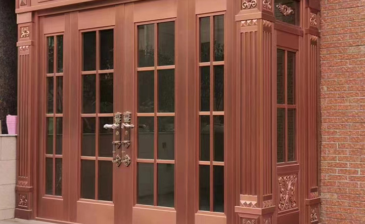 玻璃銅門