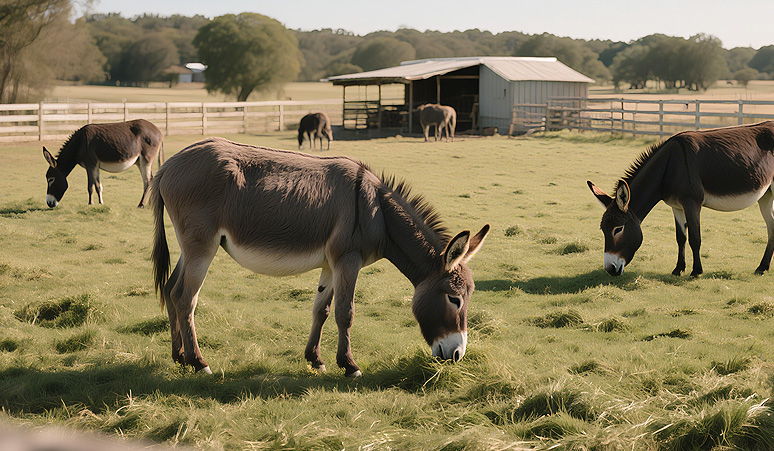 驴规模养殖场区