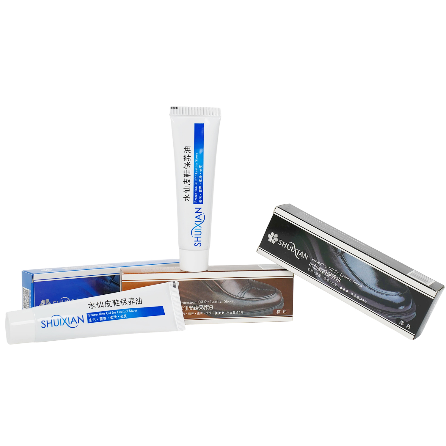 皮鞋保养油（棕色、无色、黑色）