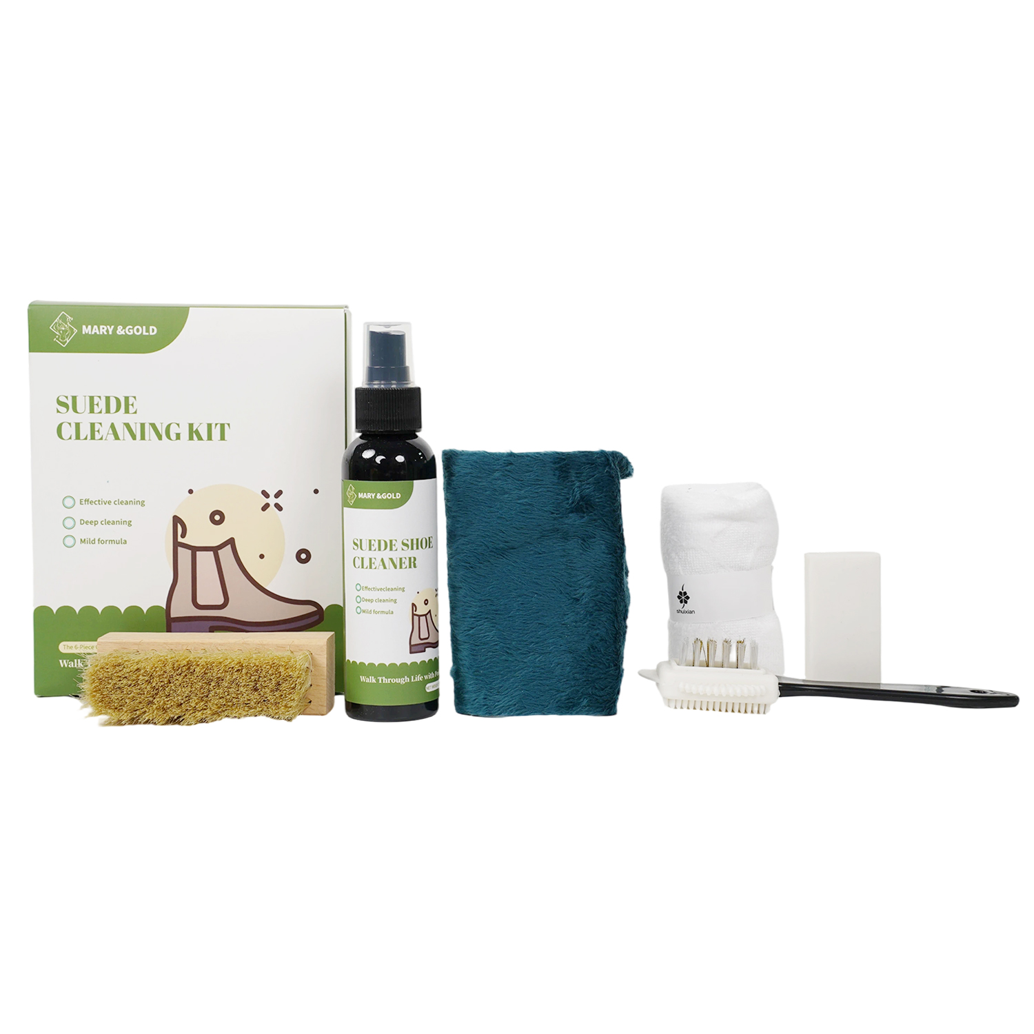 绒面鞋清洁六件套