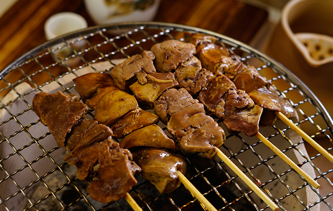 炭烤雞肝串