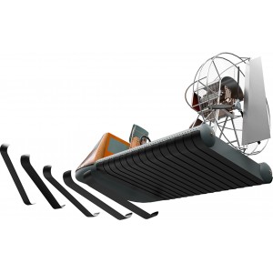 气垫船鳞片底板