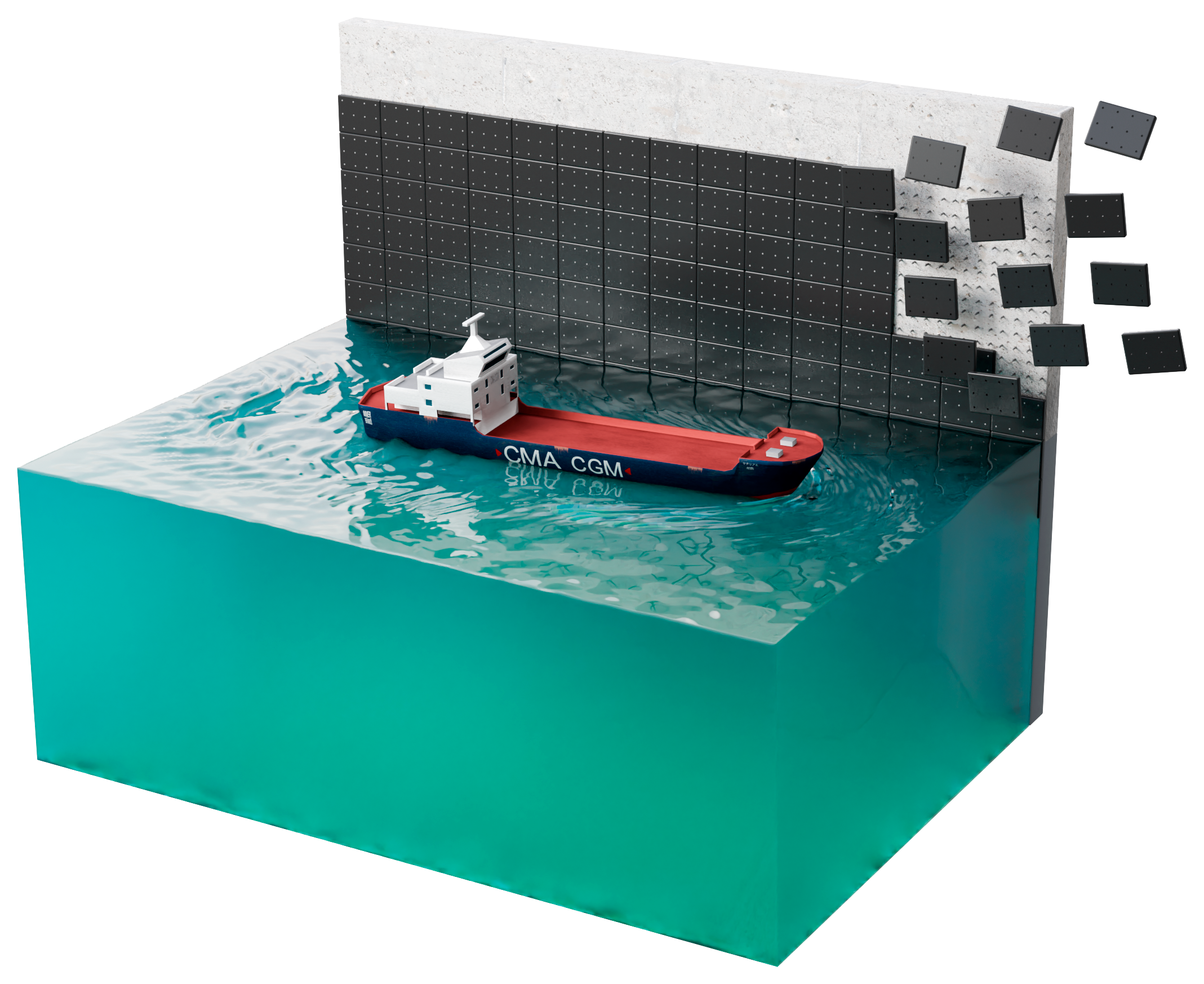 码头防撞护贴面