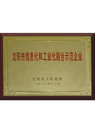 沈阳市信息化和工业化融合示范企业