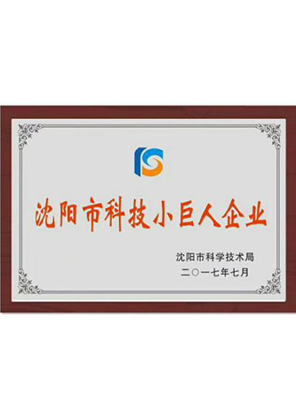 沈阳市科技小巨人企业