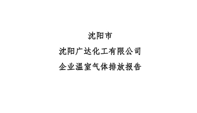 24.排放报告-沈阳广达化工有限公司