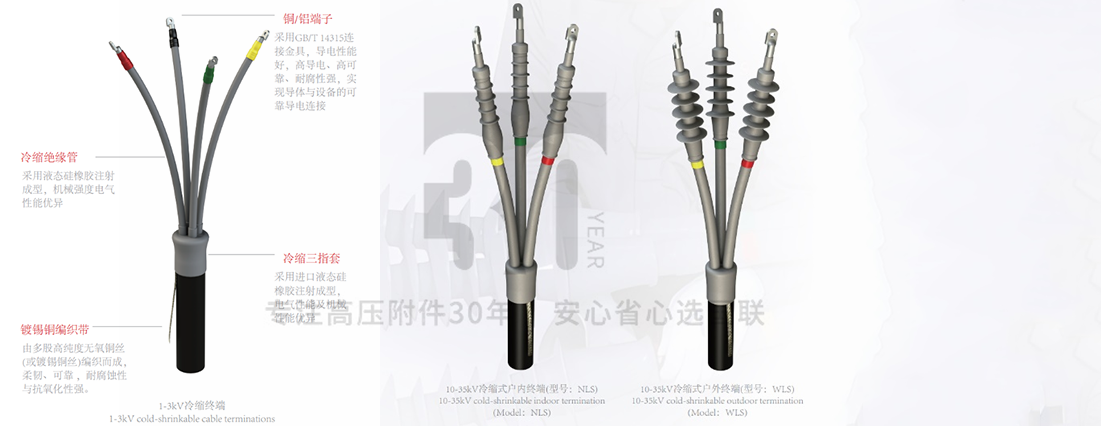 1-35kV冷缩式电缆终端